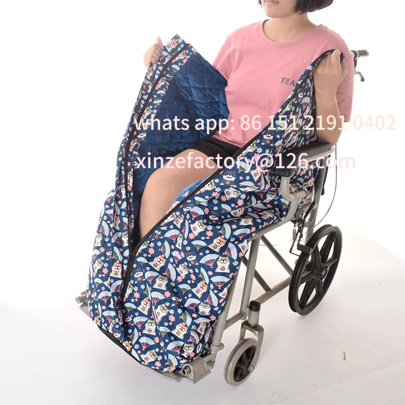 

Customizable sedia a rotelle coperta calda addensare sedia a rotelle grembiule copertura in pile avvolgere accessori