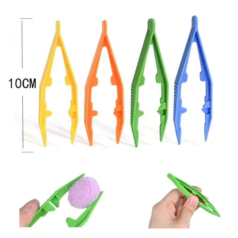 Children DIY Toy Durable Kids Plastic Clip Baby Tweezers Toy Kids' Craft For Perler Bead Accessories DIY Tool