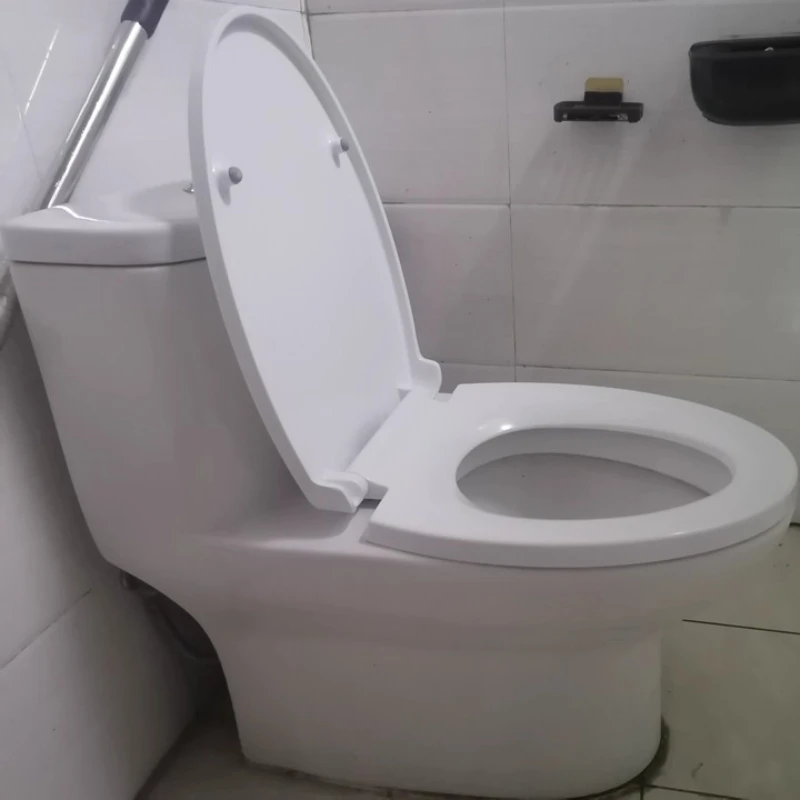 ‌Thickened Toilet Seat Cover, Soft-Close Urea Lid, Universal Quiet Toilet Seat, Old-Style Round Seat for Home