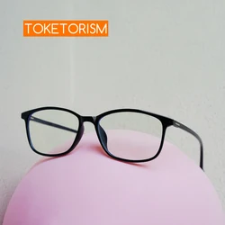 Toketorism Rectangle TR90 Optical Frames Women's Eyeglasses Ultra Light Men's Glasses 97611