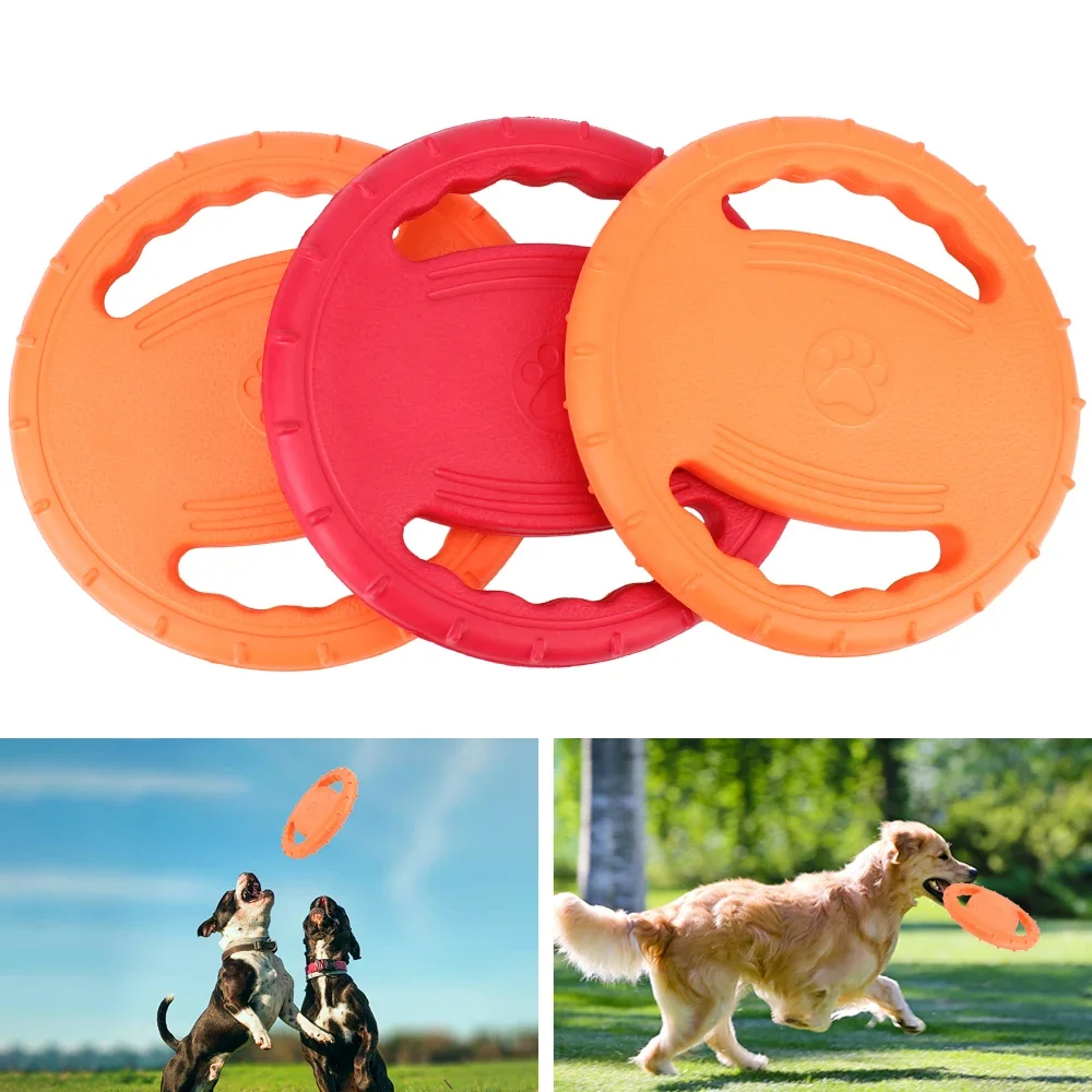 Pet Flying Tray EVA Dog Training Pull Ring Bite Resistant Floating Toys Dogs Outdoor Exercise Interactive Games