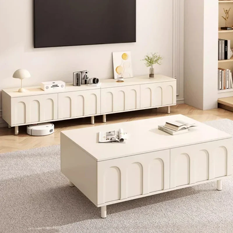 Soporte de TV de lujo de China, mueble de TV moderno y sencillo para sala de estar, estilo de almacenamiento, muebles estéticos para el hogar Schrank Wohnzimmer