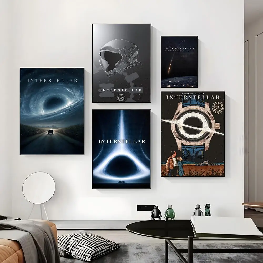 I-Interstellar Movie Poster HD Paper Print Home Living Room Bedroom Entrance Bar Cafe Art Painting Decoration
