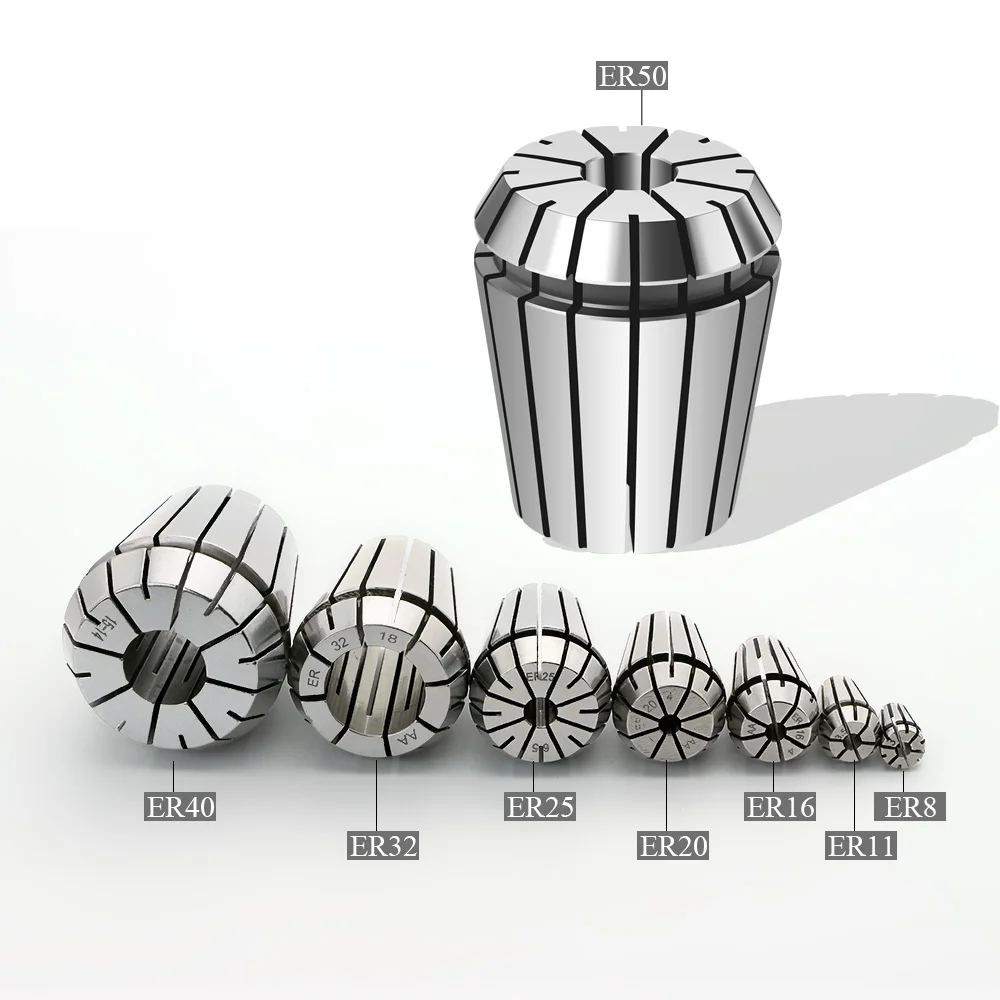 ER8 ER11 ER16 ER20 ER25 ER32 ER40 0.005High Precision0.008 Spring Collet Suitable Engraving Machine Spindle CNC Machining Center