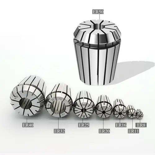 ER8 ER11 ER16 ER20 ER25 ER32 ER40 0.005High Precision0.008 Spring Collet Suitable Engraving Machine Spindle CNC Machining Center - Image 2