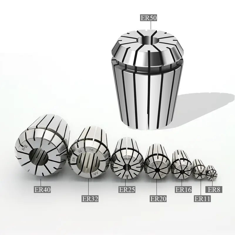 ER8 ER11 ER16 ER20 ER25 ER32 ER40 0.005High Precision0.008 Spring Collet Suitable Engraving Machine Spindle CNC Machining Center - Image 2