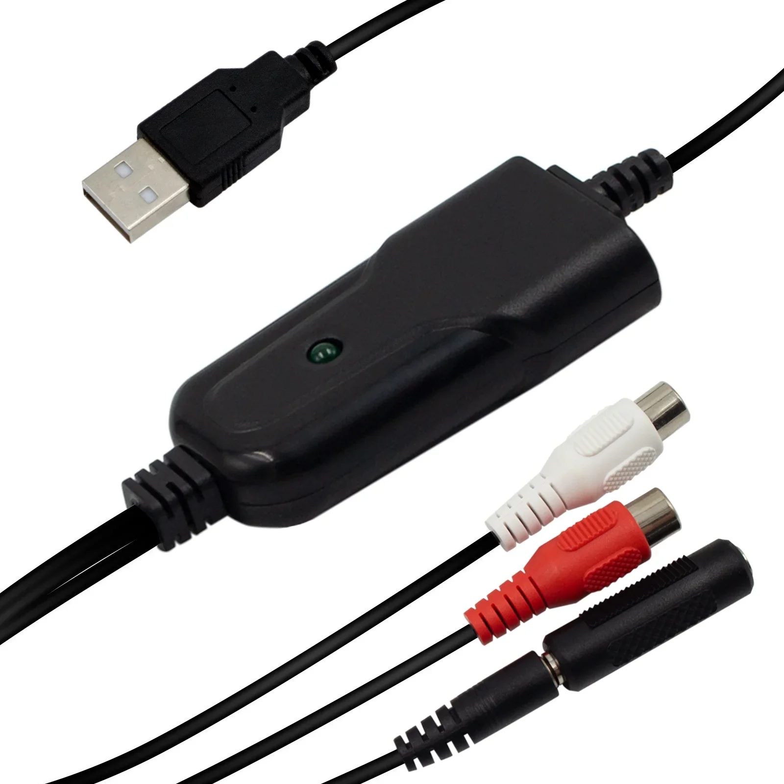 USB 2.0 Audio Video Capture Card Easy to cap Adapter VHS to DVD Video Capture for Windows 10/8/7/XP Capture Video