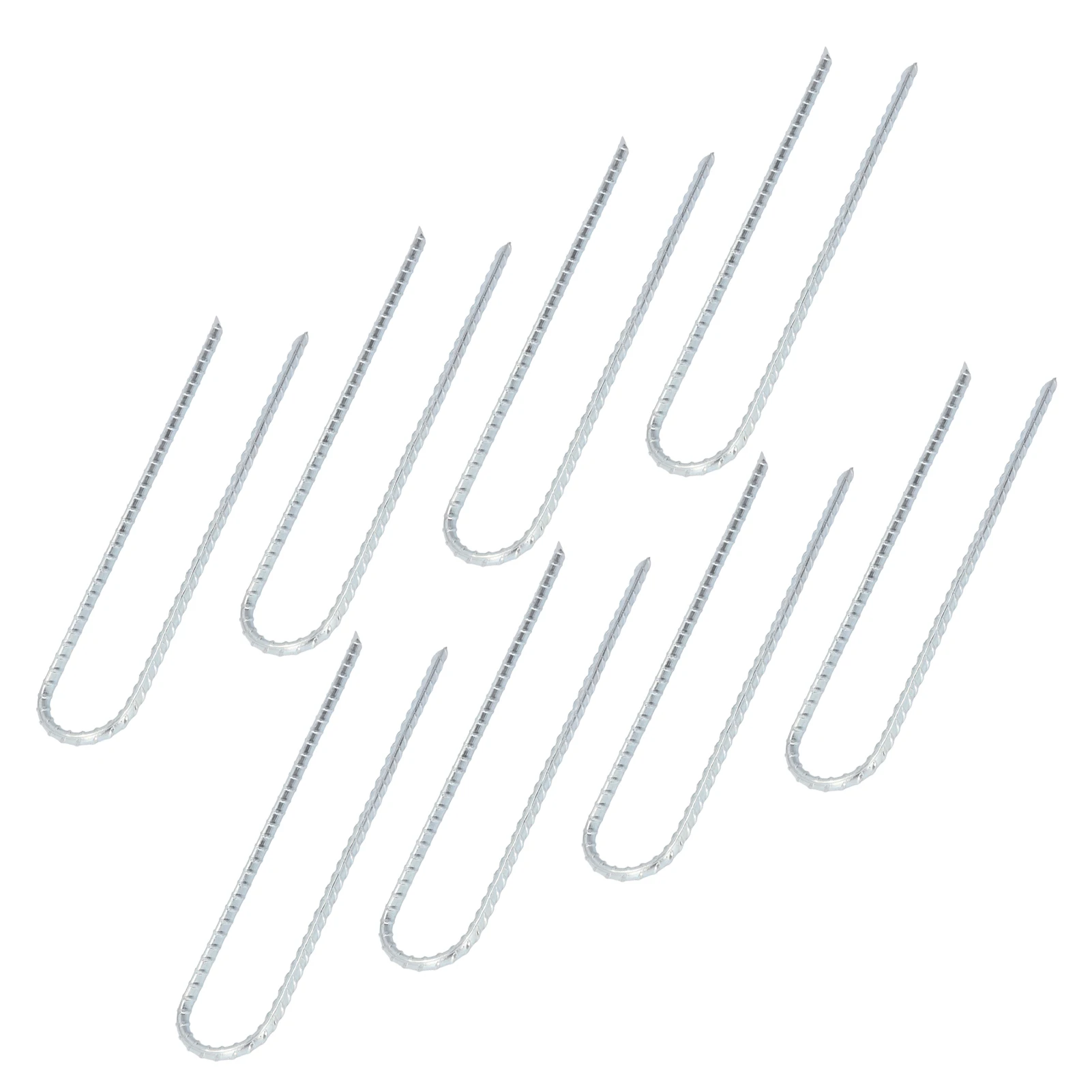 30 Uds estaca en forma de U 12 pulgadas gancho de trampolín de Metal suelo roscado para fijación estaca de trampolín estaca de gancho en U