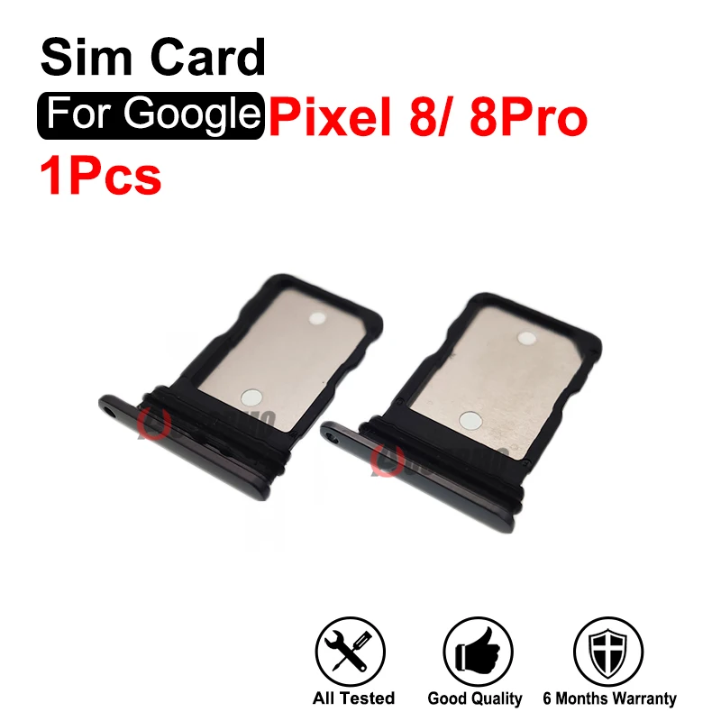 Slot para cartão SIM preto para google pixel 8 e 8pro, bandeja sim, peças de reposição