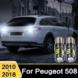 2Pcs For Peugeot 508 2010 2011 2012 2013 2014 2015 2016 2017 2018 LED Car Reverse Light Canbus Lamp Bulbs Accessories