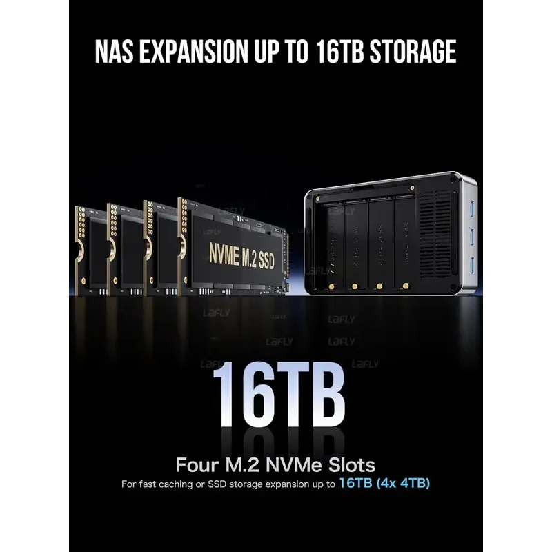 GMKtec G9 Mini PC a 4 alloggiamenti Intel N150 LPDDR5 12GB 64GB eMMC Ubuntu SSD NVMe * 4 Win11 Pro WiFi6 BT5.2 Computer desktop di archiviazione di massa