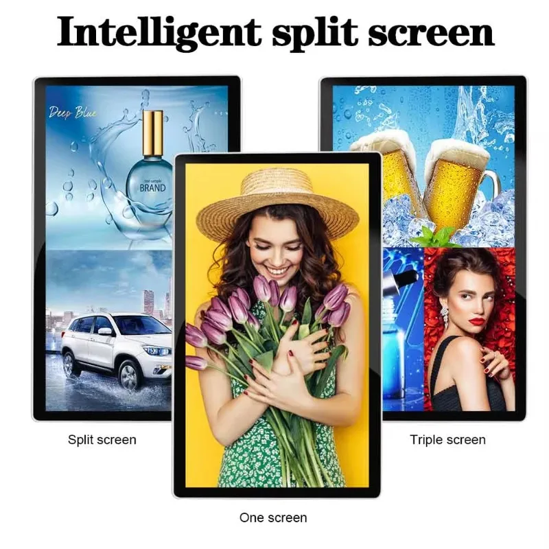 Retail stores reject LCD ultra-thin high-resolution wireless wall-mounted touchscreen LCD advertising