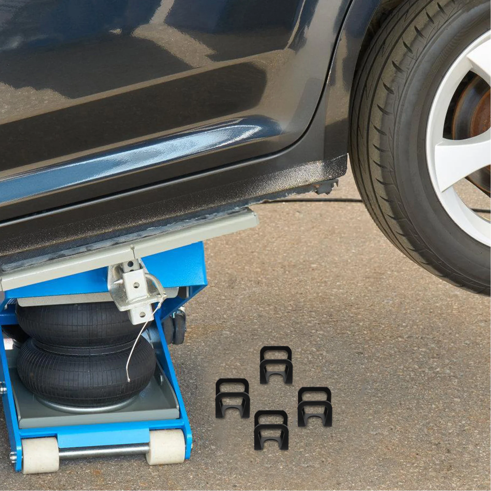 

10 шт. зажимы для масляного насоса, замена домкрата, сверхмощный стальной зажим для горизонтальных домкратов, портативный дизайн, простая установка пола