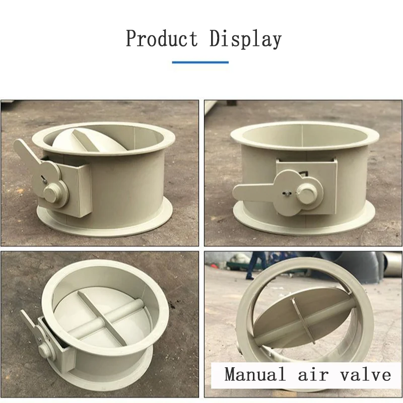 Fan Valve Flame Retardant PP Manual Valve Ventilation Duct Circular Straight Through Air Volume Control Valve