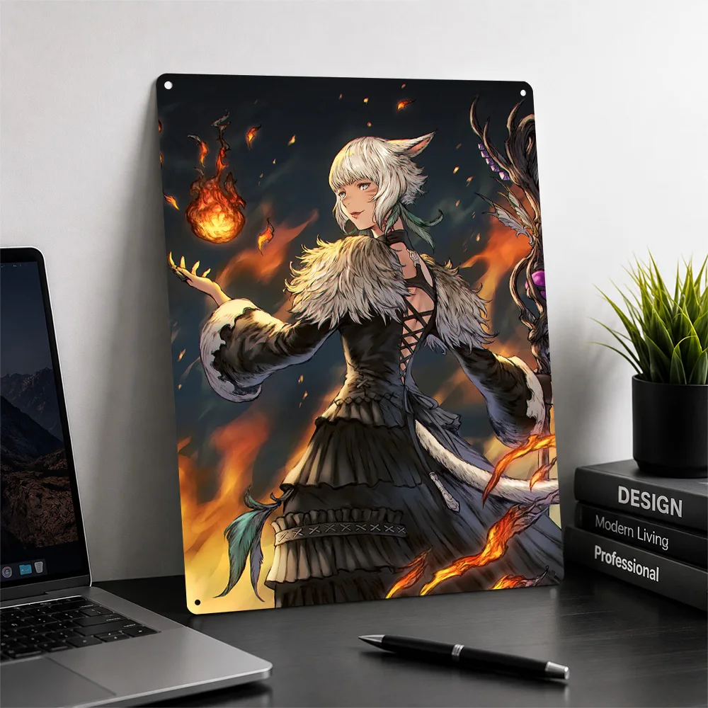 Final Fantasy XIV Y'shtola Metal Poster Perfect Gift for Fans Lovers Customized Wall Art Metal Sign for Luxury Decoration Home