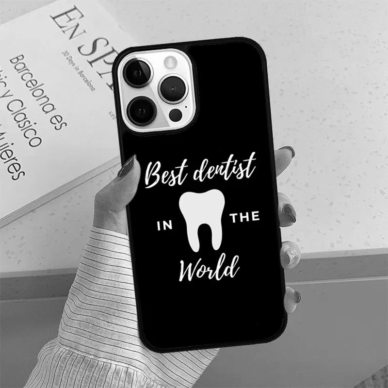 Dentista cita capa de telefone, capa para iPhone SE 2020, 15, 14, 13 Pro Max, 12, 11 Pro Max, Apple 8 Plus, 7, XR, XS