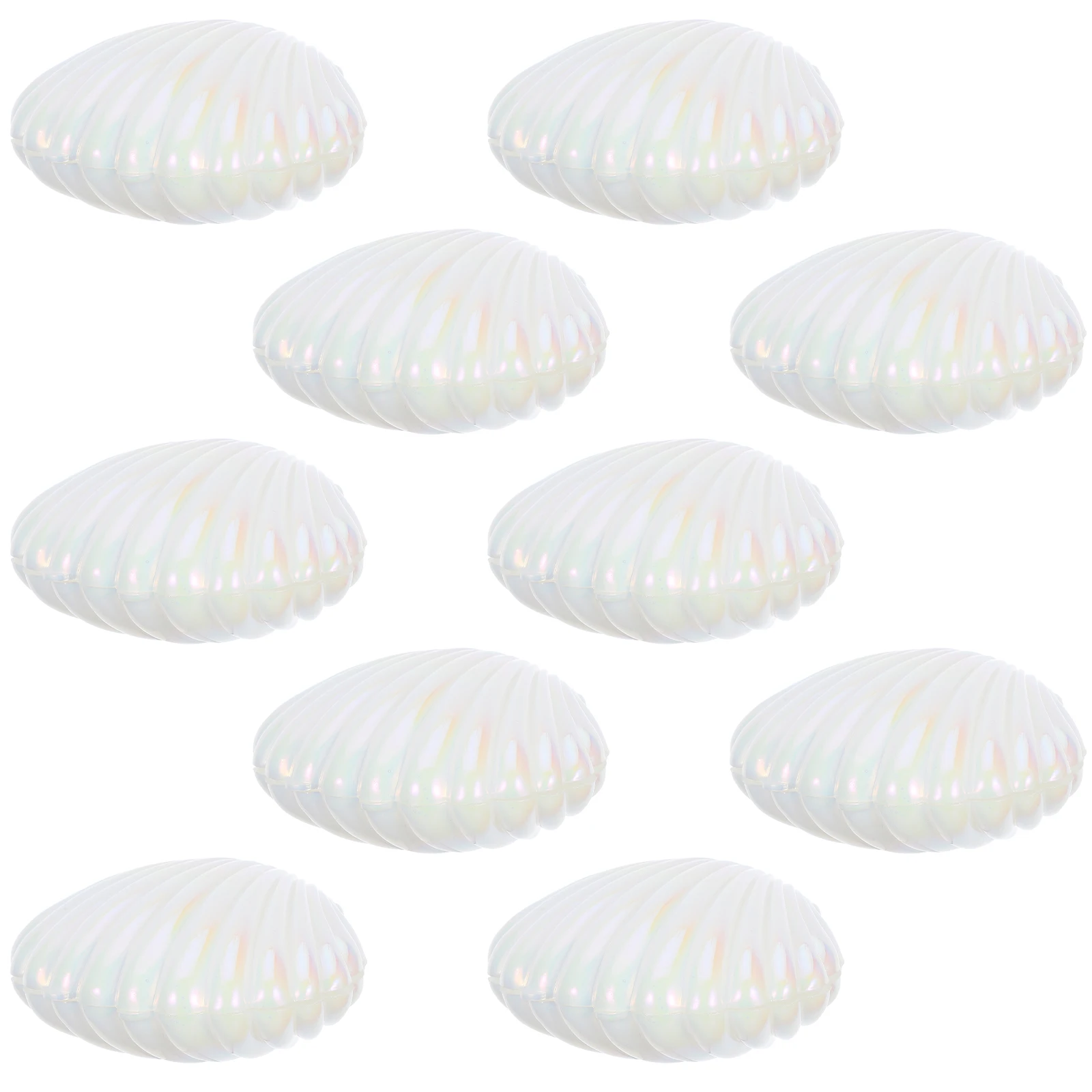 

10 Pcs Pearl Shell Candy Boxes Seashell Containers PP Material Wedding Party Favors Birthday Gifts Decorative