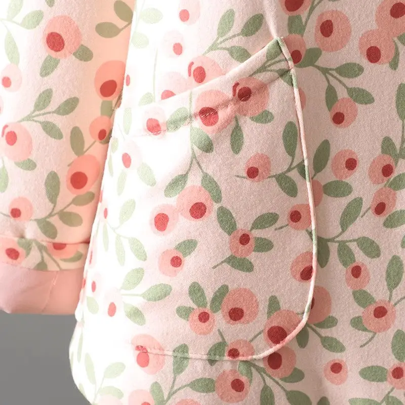Women's Floral Quilted Jacket Pure Cotton Handmade Slim Fit Warmth Coat Tops for Spring Autumn Winter A782