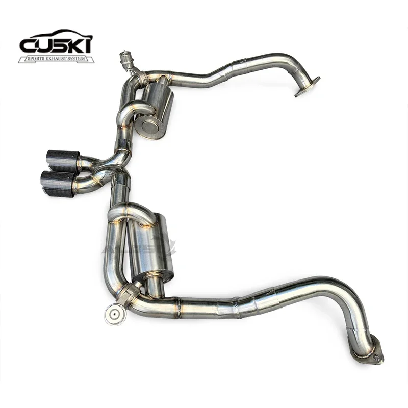 

Высокопроизводительные выхлопные компоненты, подходящие для Porsche Boxster S Cayman S 981 3,4 2012-2016, нержавеющая сталь с клапаном Cat rea