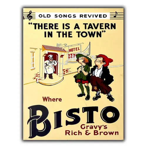 METAL SIGN WALL PLAQUE BISTO Gravy Vintage Retro KITCHEN Advert Poster print