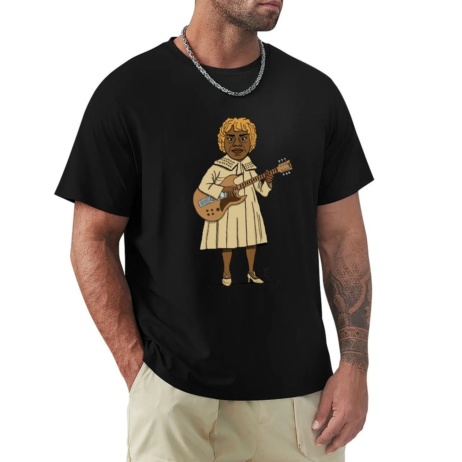 Drawing by Sister Rosetta Tharpe T-Shirt essential t shirt customs graphic t shirts graphic tees men