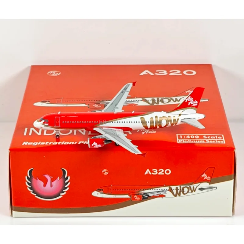 فينيكس 1:400 مقياس AirAsia A320 PK-AXS دييكاست سبيكة نموذج طائرة تحصيل زخرفة الزخرفية