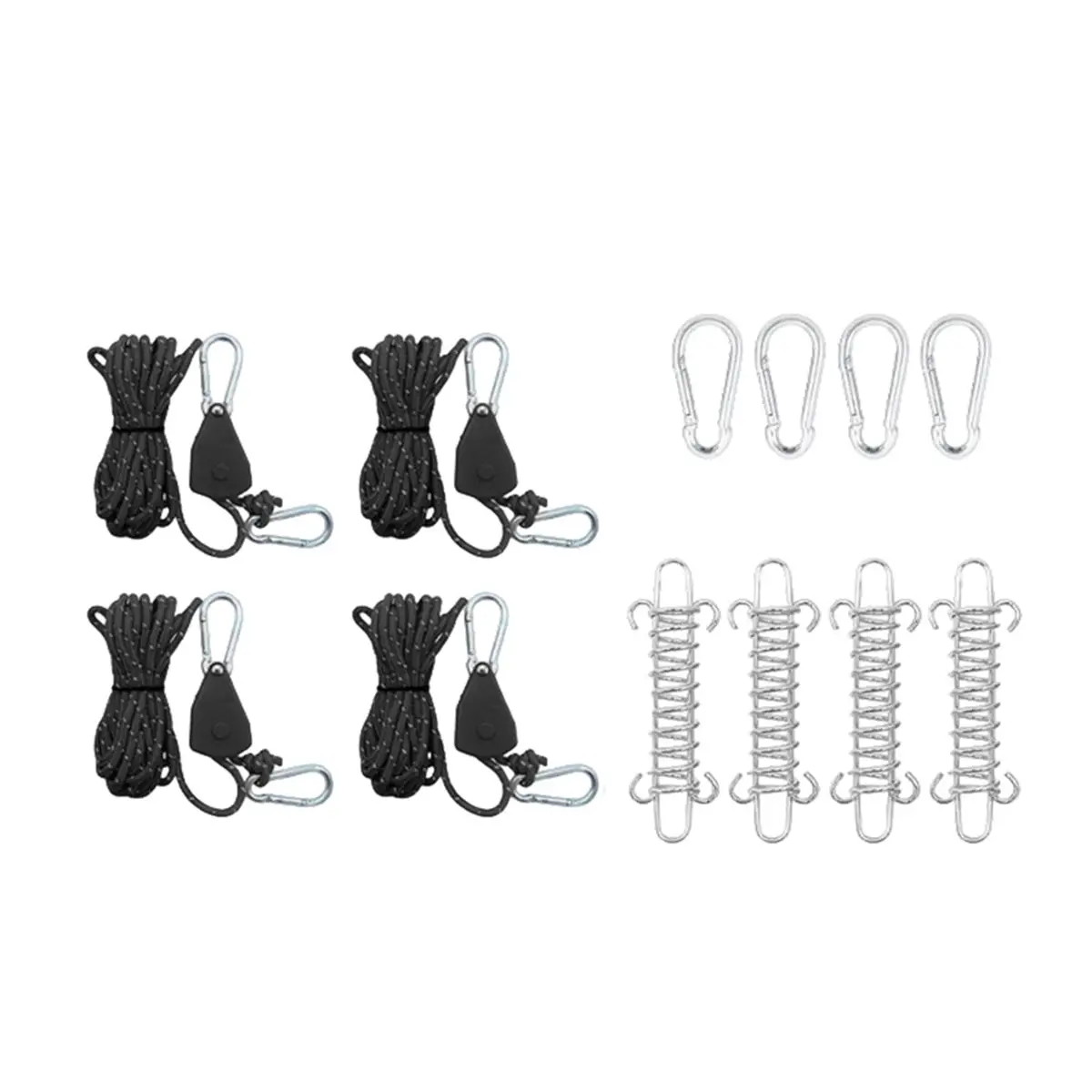 POPULAR-Tent Guy Ropes Reflective Guide Ropes Portable Adjustable Fix Camping Rope Hangers for Outdoor Camping