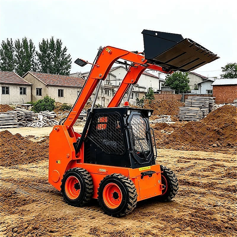 Mini Wheel Loader Construction Site Sand Gravel Aggregate Loading Dump Truck Feeding Concrete Mixer Material Transfer Customized