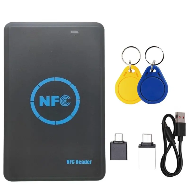 

A98Z 2X CUID Keychain Reader Copier 5 Frequency RFID Smart Chip Duplicator HID 125K/IC/ID 13.56M 125K Token Writer Clone