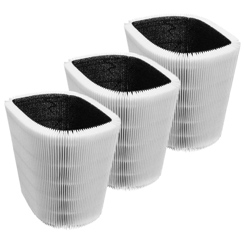 

3 PCS HEPA Filter For Blueair Blue Pure 411 411+ & MINI Collapsible Air Purifier Filter Activated Carbon Composite Replacement