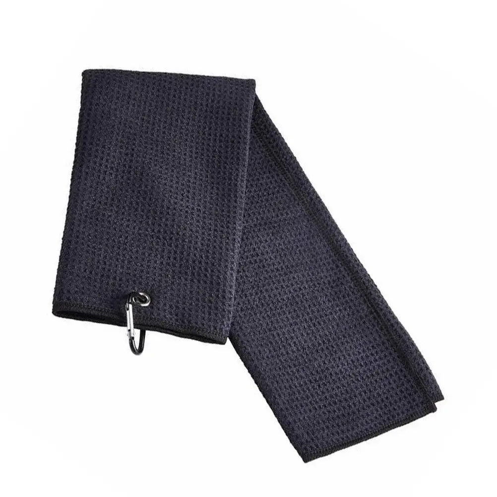 

1pc Waffle Towel Microfiber Quick-Drying Absorbent Sports Towel For Gym Swimming Travel With Hanging Loop Double-Sided
