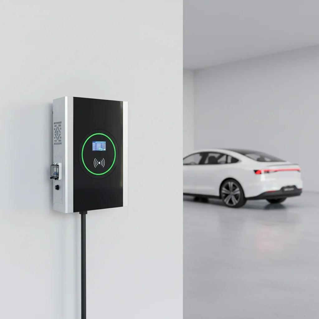 

Настенная зарядная станция для электромобилей 7 кВт IP54 IK8 с защитой от влаги и пыли, с управлением через смарт-приложение, для домашнего гаража, CCS1
