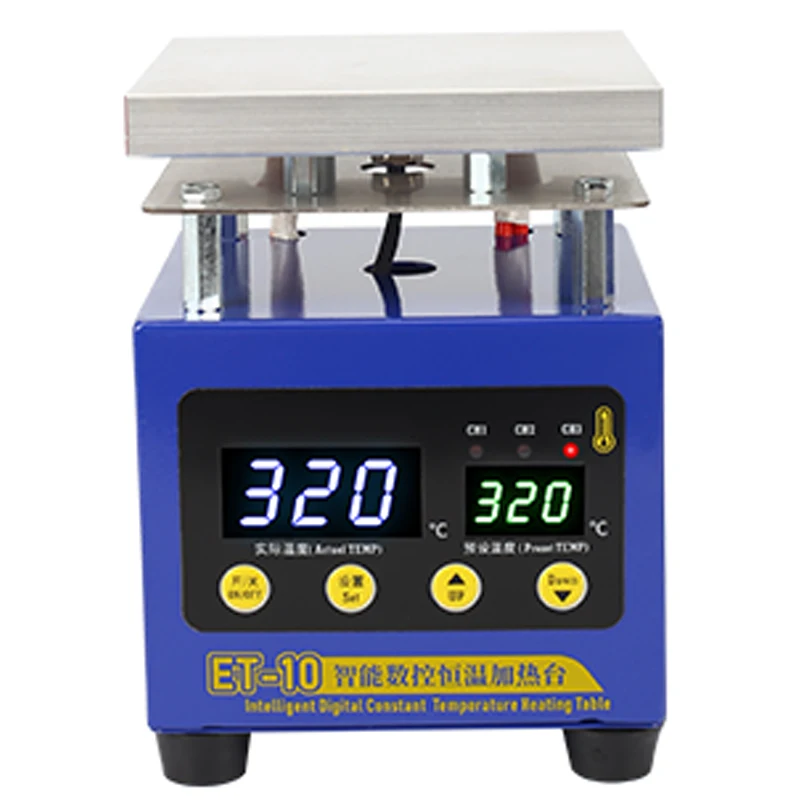 ET-10 Heating Table Intelligent Digital Constant Temperature For Middle Frame Removing BGA Reballing PCB Preheating Platform
