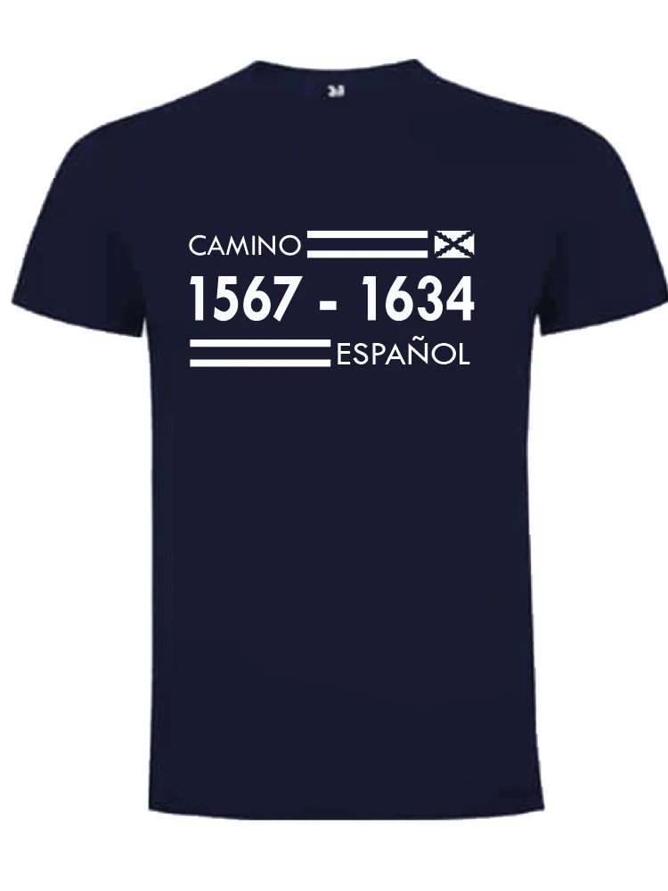 Camino Español 1567-1634 T-Shirt Short Sleeve Casual 100% Cotton Shirts