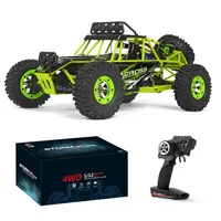 Wltoys 12427 1/12 RC Crawler Remote Control Electric 4WD Rock Climbing Vehicle 50km/h High Speed Car for Adults with 2 Batteries