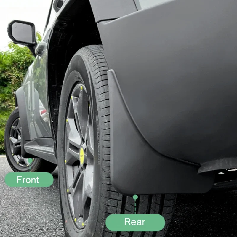 لشيري جيتور T2 2023 2024 اللوحات الطينية Mudflap الجبهة الخلفية درابزين مكافحة سبلاش واقيات الطين الحرس سبلاش اكسسوارات السيارات 4 قطعة