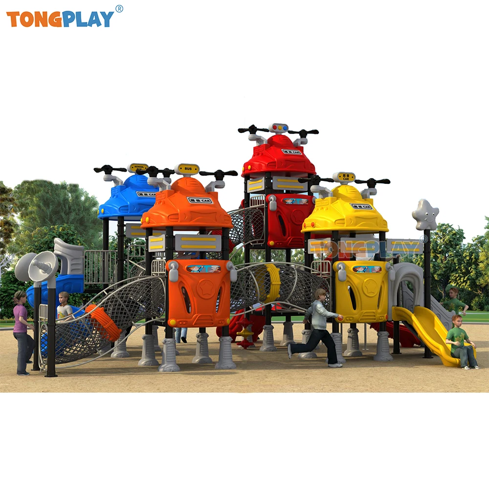 Play through the large car world series best-selling outdoor slides high-quality factory equipment children's outdoor playground