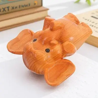 Sculpture Statue Decor Home Office Decoration Ornament Halloween Christmas New Year Carved Wooden Animal Animal Figurine