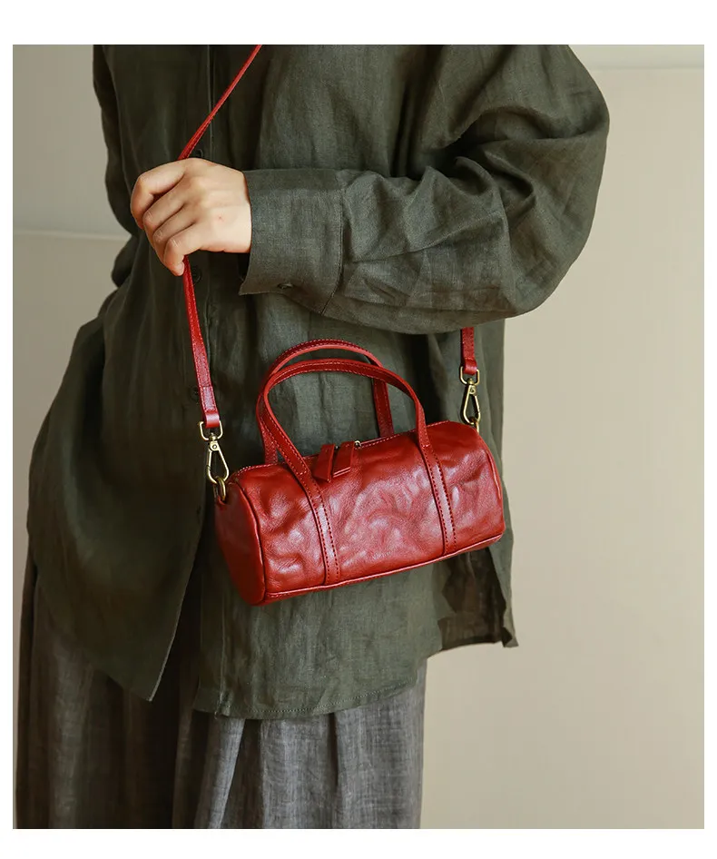 PNDME modische, lässige, handgefertigte Damenhandtasche aus erster Schicht Leder, schlichte, Vintage-Optik, echtes Leder, niedliche Mini-Umhängetasche für Damen – Detail 25