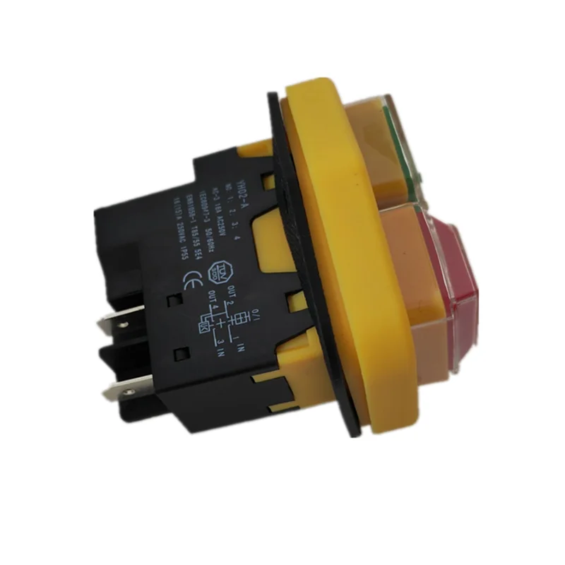 1PC แม่เหล็กไฟฟ้าสวิทช์เริ่มต้นสวิทช์กันน้ำเครื่องมือสวิทช์16A250V 4Pins/5Pins สามารถเปลี่ยน KJD17B