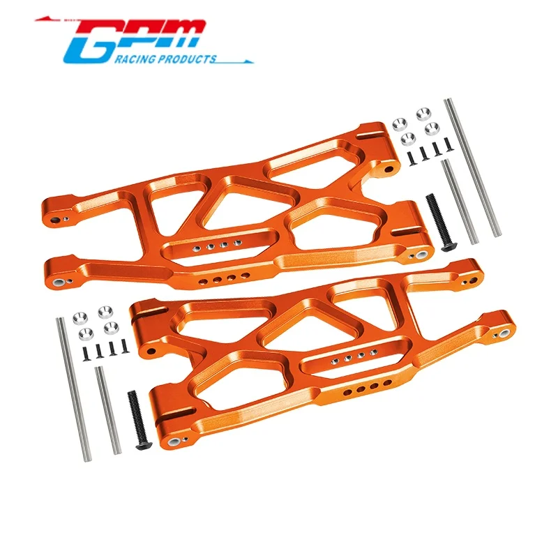 GPM TXM055F/R brazos inferiores delanteros/traseros de aluminio-1PR para TRAXXAS 1/5 X-MAXX 6S/8S / 1/6 PRO SCALA 2WD SAND CAR 8S RC actualización