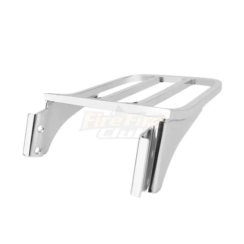 Chrome Motorcycle Luggage Rear Carrier Luggage Rack For Harley Sportster XL 04-17 Dyna 06-17 Softail 84-05 FLST FLSTC 06-17