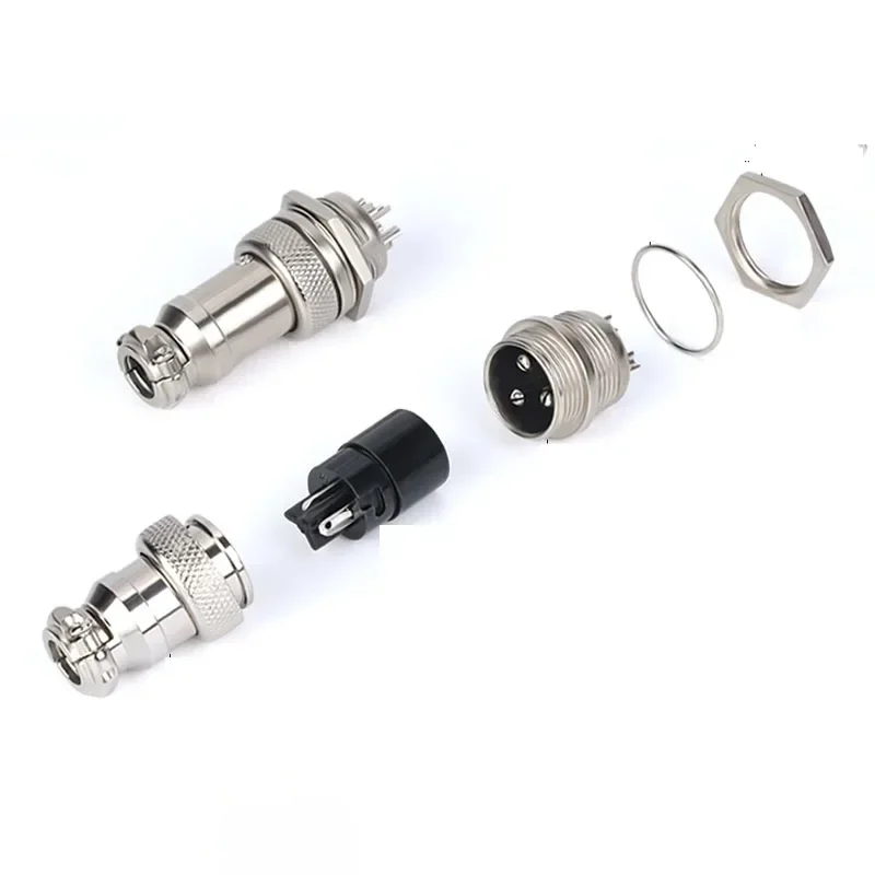 5/10/20 Sets of GX12, GX16, GX20 Waterproof Circular Aviation Plug Sockets, Full Range of 2 To 15 Pins Available