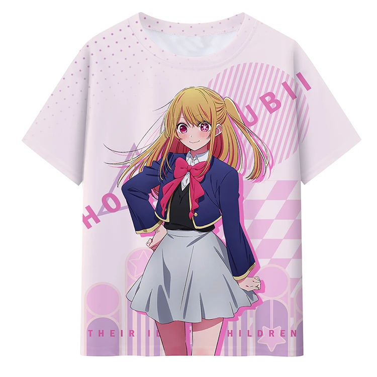 Harajuku Anime Oshi No Ko 3D Print T-Shirt Kids Casual T Shirt Children\'s Clothing Summer Tops Tshirt Girls O-neck Short Sleeve