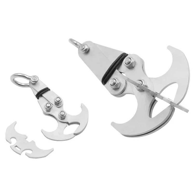 Stainless Steel Folding Grappling Hook - Durable &  Deployment,  Versatility in Outdoor Adventures & Emergency Tool for Hiking image 3