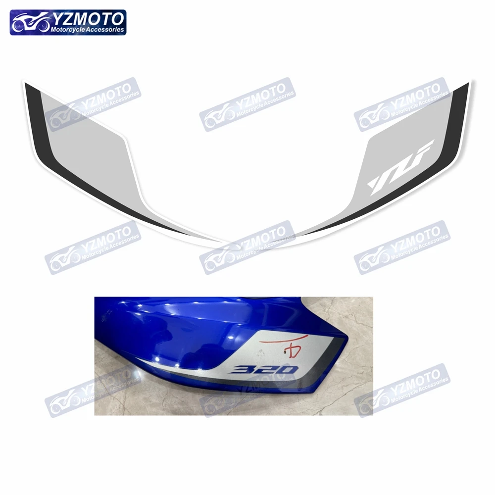 For YAMAHA YZF-R3 YZF R3 2015 2016 2017 2018 Motorcycle Front Fairing Sticker Hood Reflective Waterproof Decal Stickers
