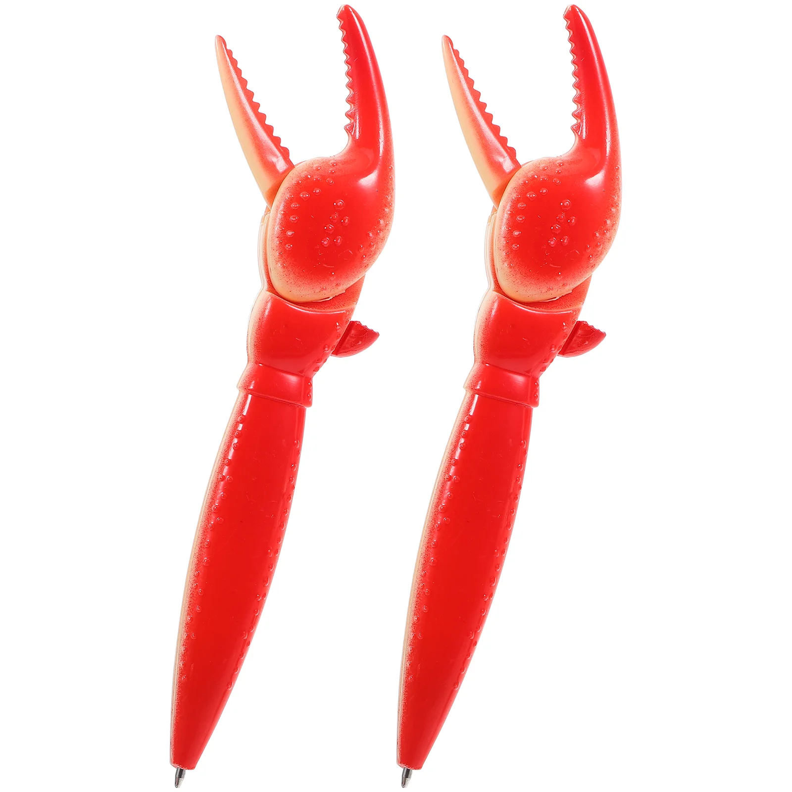 

2 Pcs Crab Ballpoint Pen Writing Pens Lobster Adorable for Plastic Office Fine Tip Student Child