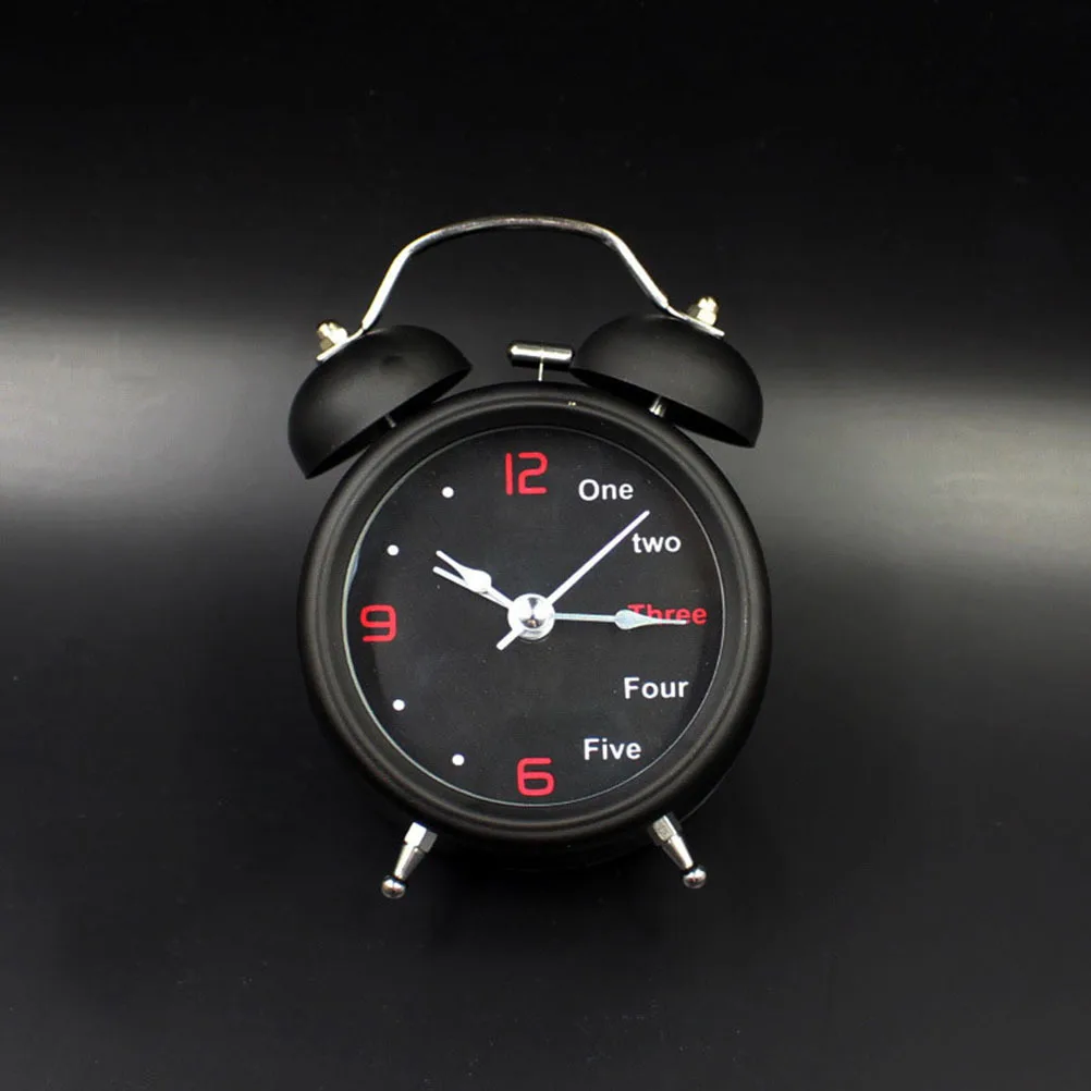 

Silent Twin Bell Silent 3-Inch Non-Ticking Non-Ticking Daily Clock With Night Daily Clock Light Black