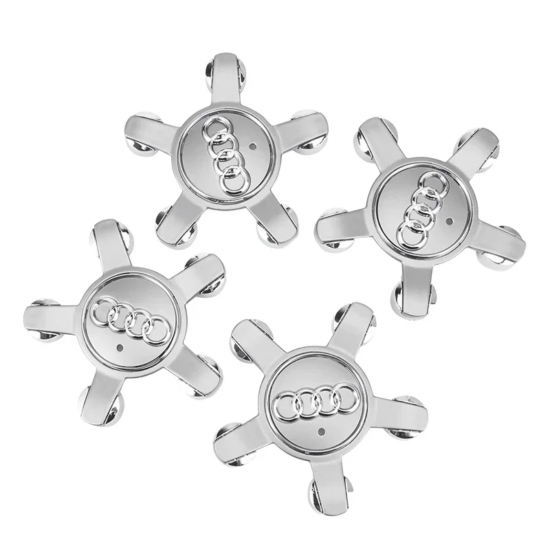 4pcs 135mm Car Wheel Rim Center Hub Caps Covers 8R0601165 For Audi A1 A2 A3 A4 A5 A6 A7 A8 Q1 Q3 Q5 Q7 TT R8 Auto Accessories