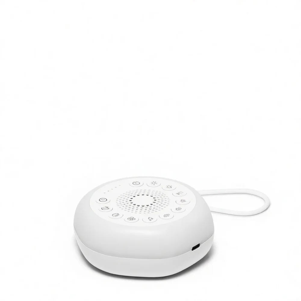 White Noise Machine For Sleeping Baby Nursery Night Light Portable Soothing Music Player Compact Travel Sleep Aid Device